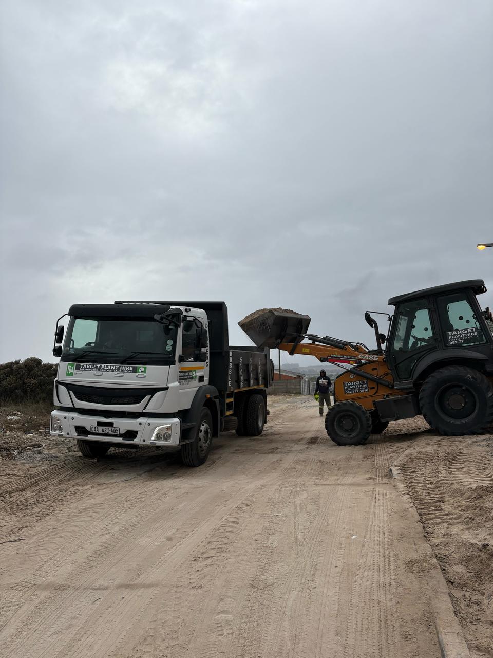 Target Plant Hire & Civils - Truck and Tractor Excavator on Site - Plant and Machinery Hire