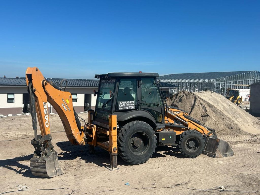 Target Plant Hire & Civils - Excavator on construction site - Plant Hire in Cape Town